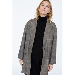 ZARA Oversized Plaid Blazer | Size Small | Ref. 2753/240